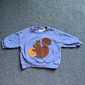 Mini Rodini Blue Squirrel Sweatshirt